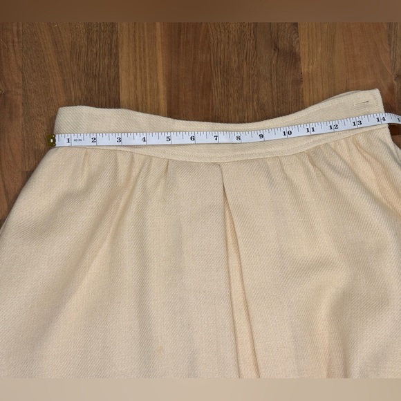 Vintage The Villager Wool A-Line Skirt | Buttery Yellow | Size 10 - Picture 2 of 9